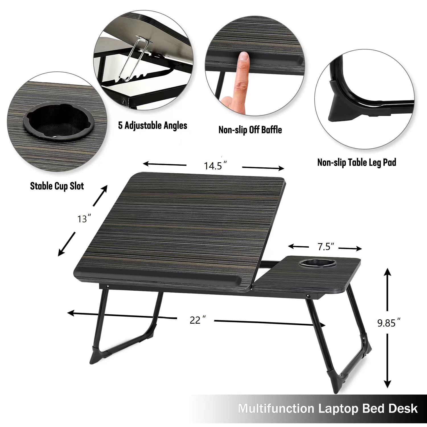 EYdoter cup holder and edge stop close-up preventing spills and device slips