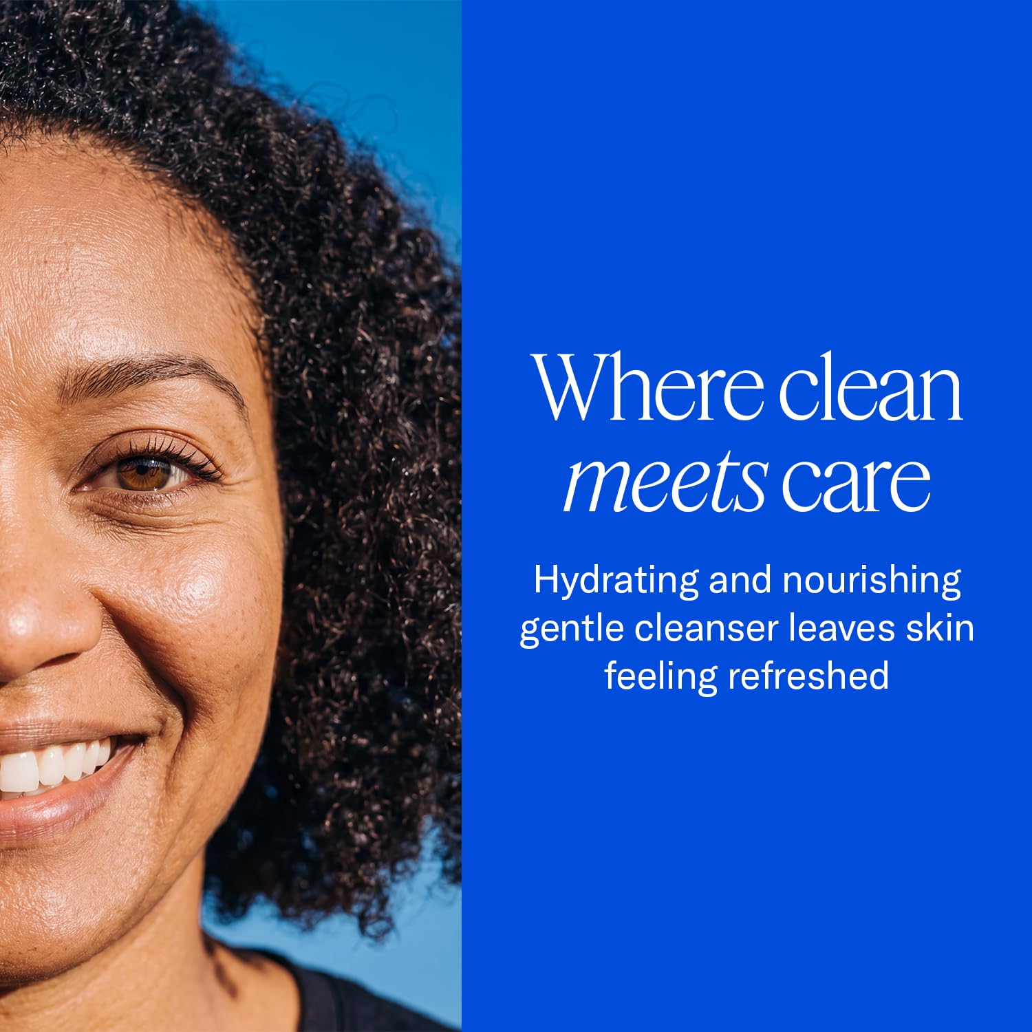 EYEECO foam texture on hand illustrating mild lather and gentle cleanse