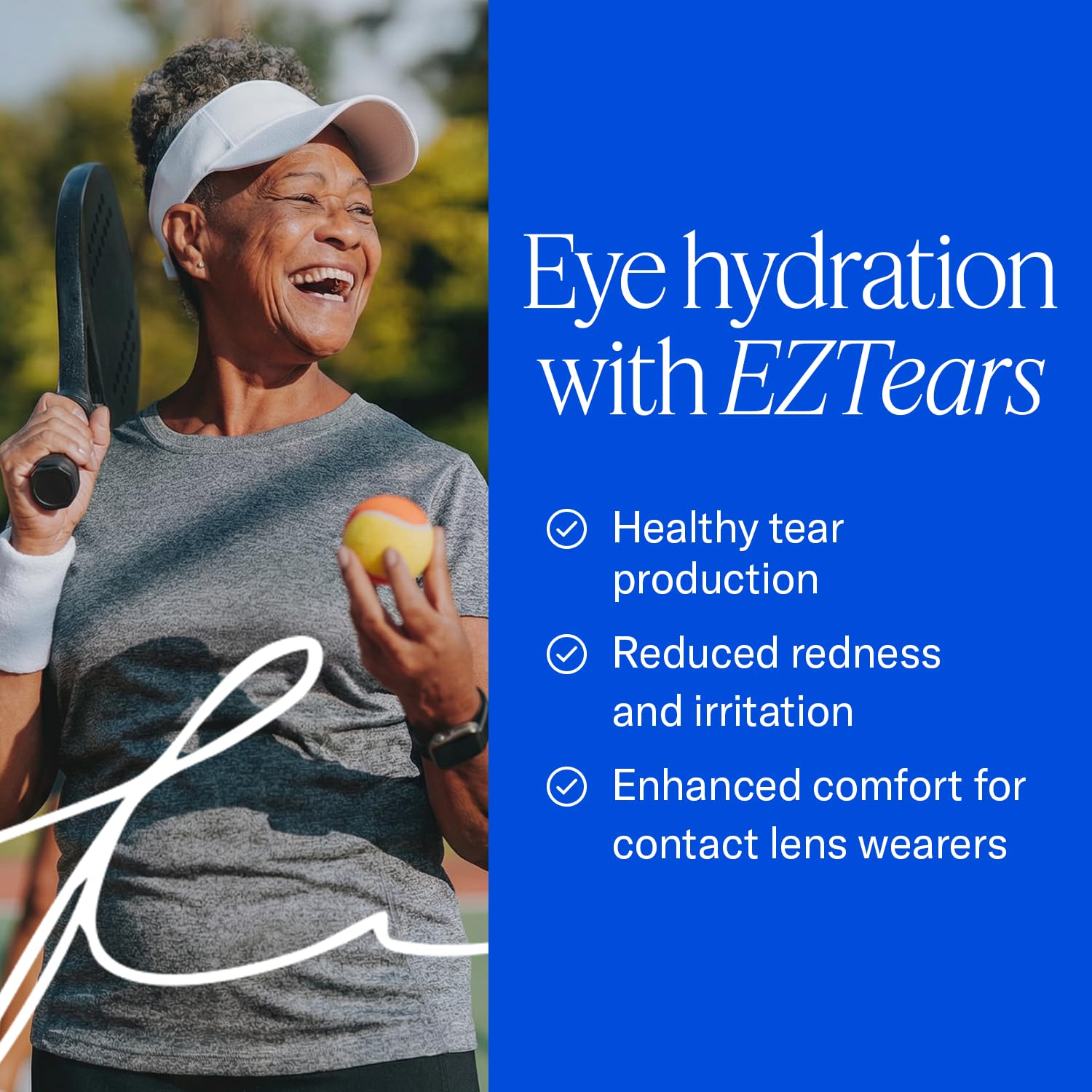 EyePromise EZ Tears nutrition label close-up showing omega-3 content