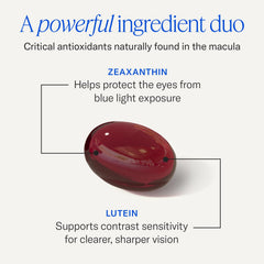 EyePromise softgels in hand illustrating serving size and convenient softgel form for routine use