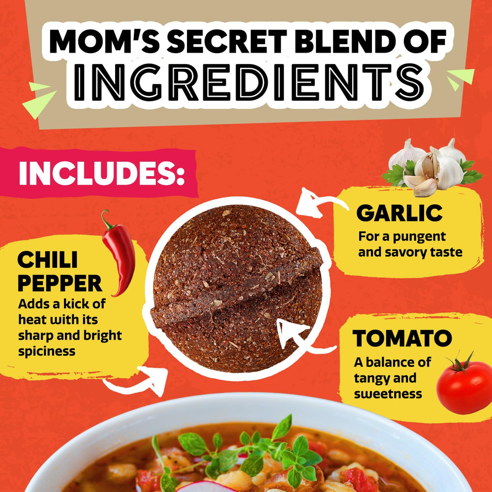 EZ Bombs seasoning contents close-up highlighting texture and richness