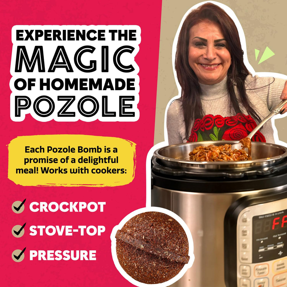 EZ Bombs pozole served in bowl showcasing hearty, family-friendly benefit