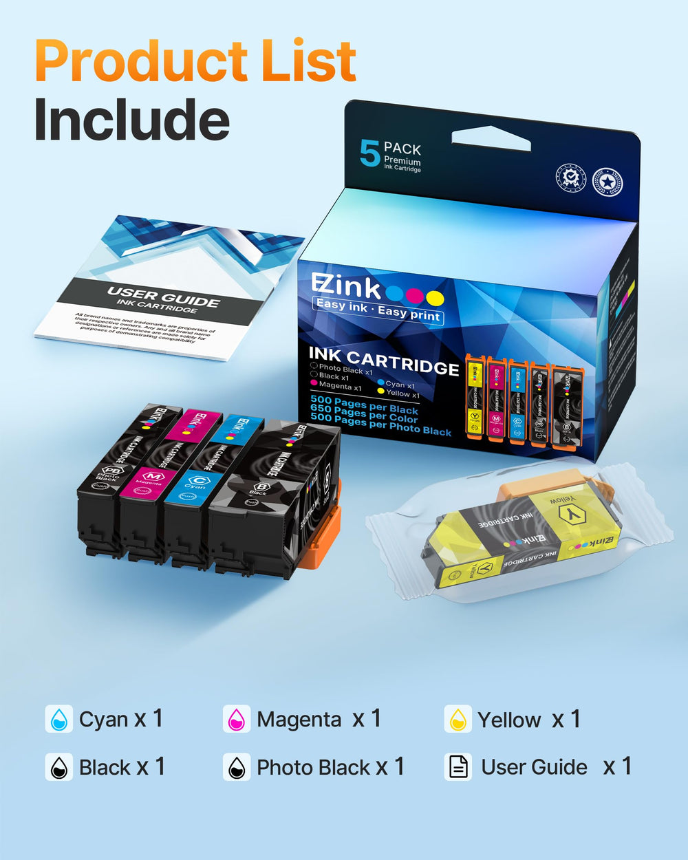 E-Z Ink cartridge chip close-up displaying updated chip for accurate ink-level reporting