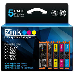 E-Z Ink 410XL front packaging showing five-pack and compatibility information for value