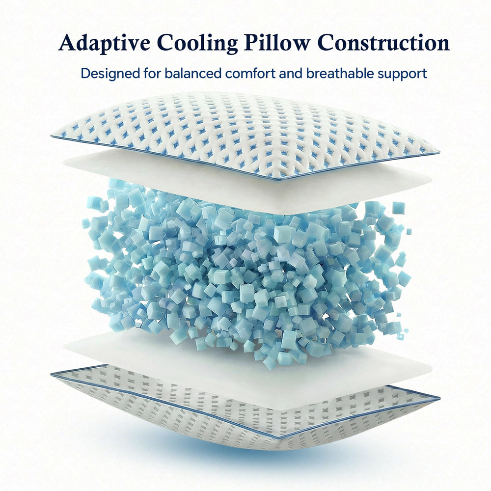 ezepilw dual-sided cover showing cool and soft sides for year-round comfort