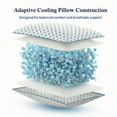 ezepilw dual-sided cover showing cool and soft sides for year-round comfort