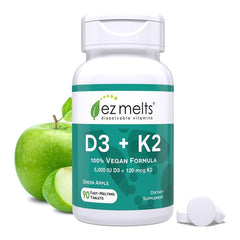 EZ Melts front packaging showing supplement benefits and 3-month supply