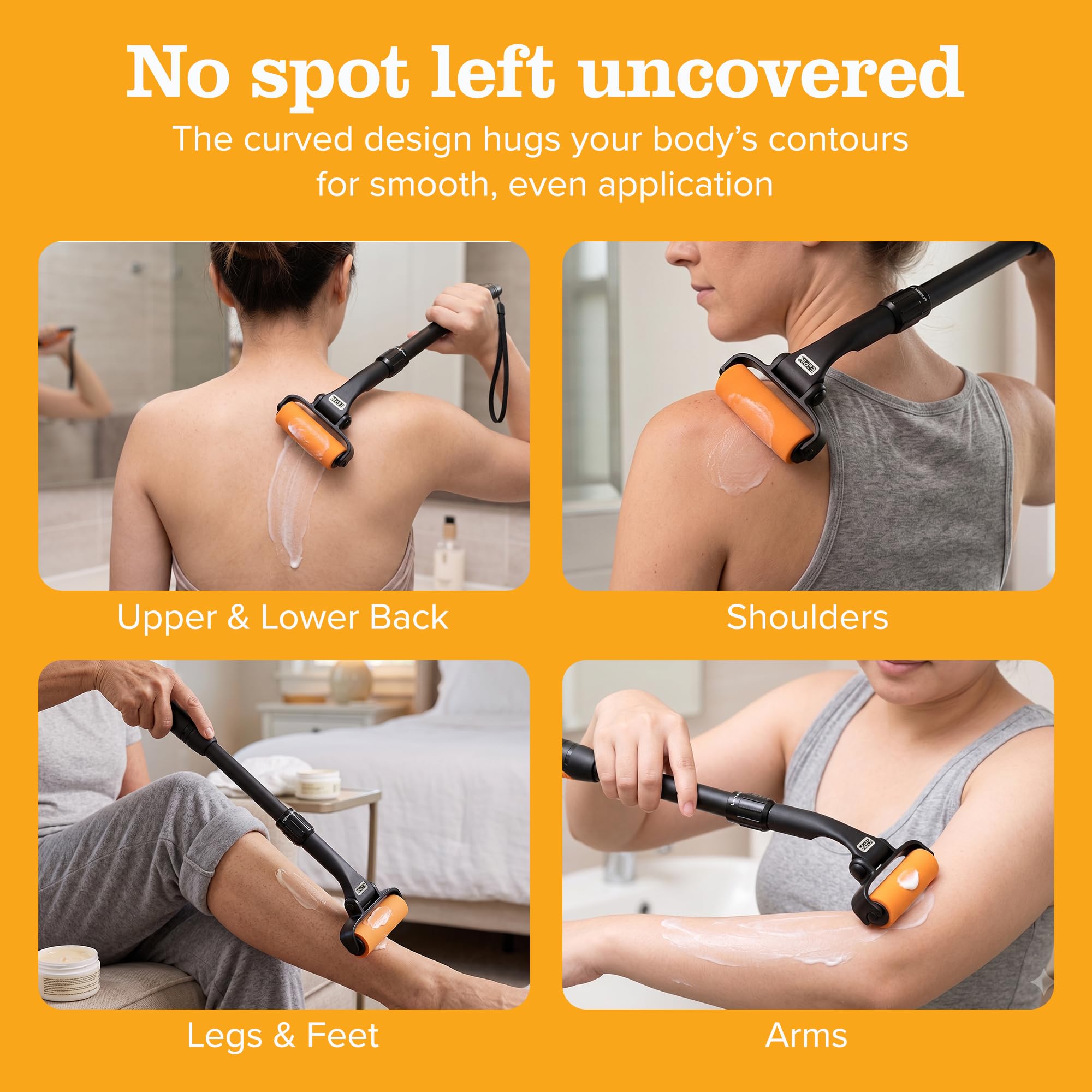 EZPIK curved head detail that follows shoulder and spine contours