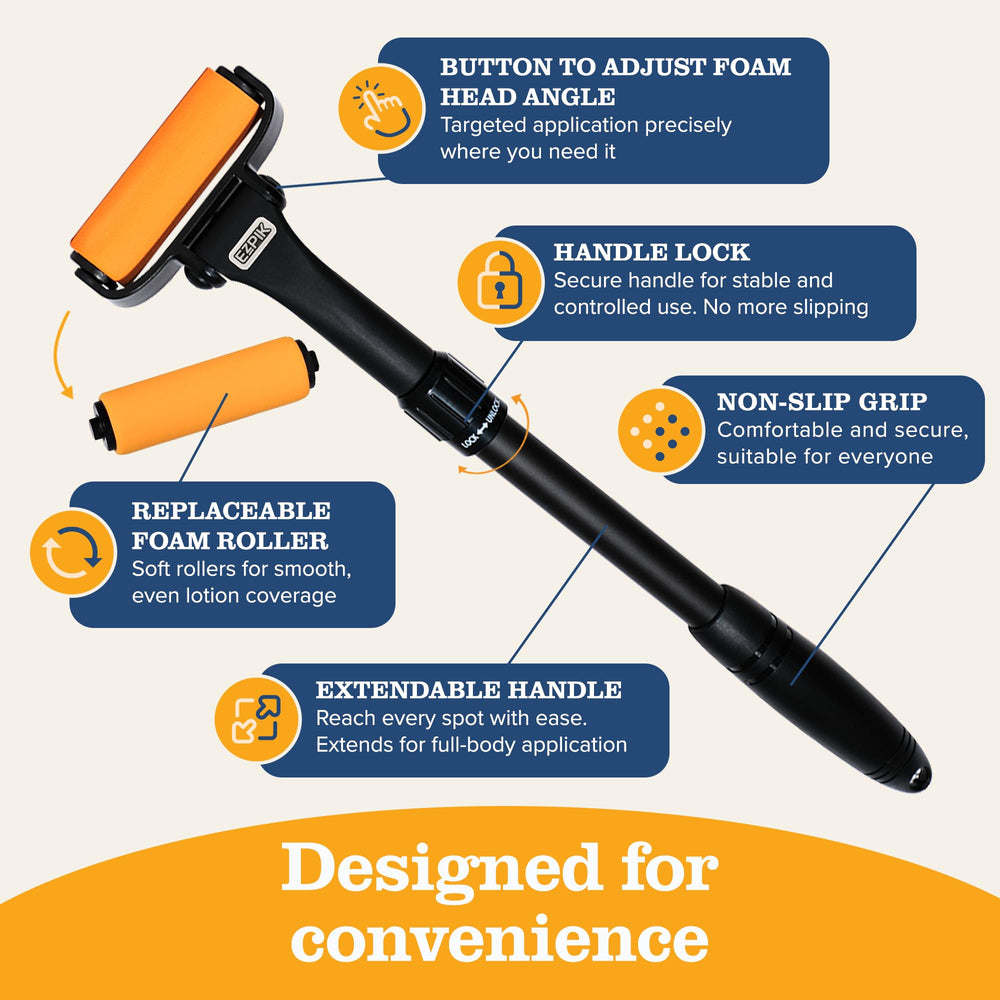 EZPIK next to ruler showing compact-to-extended size benefits