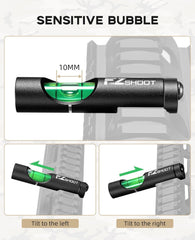 EZshoot fluorescent vial detail showing high-visibility bubble for fast checks