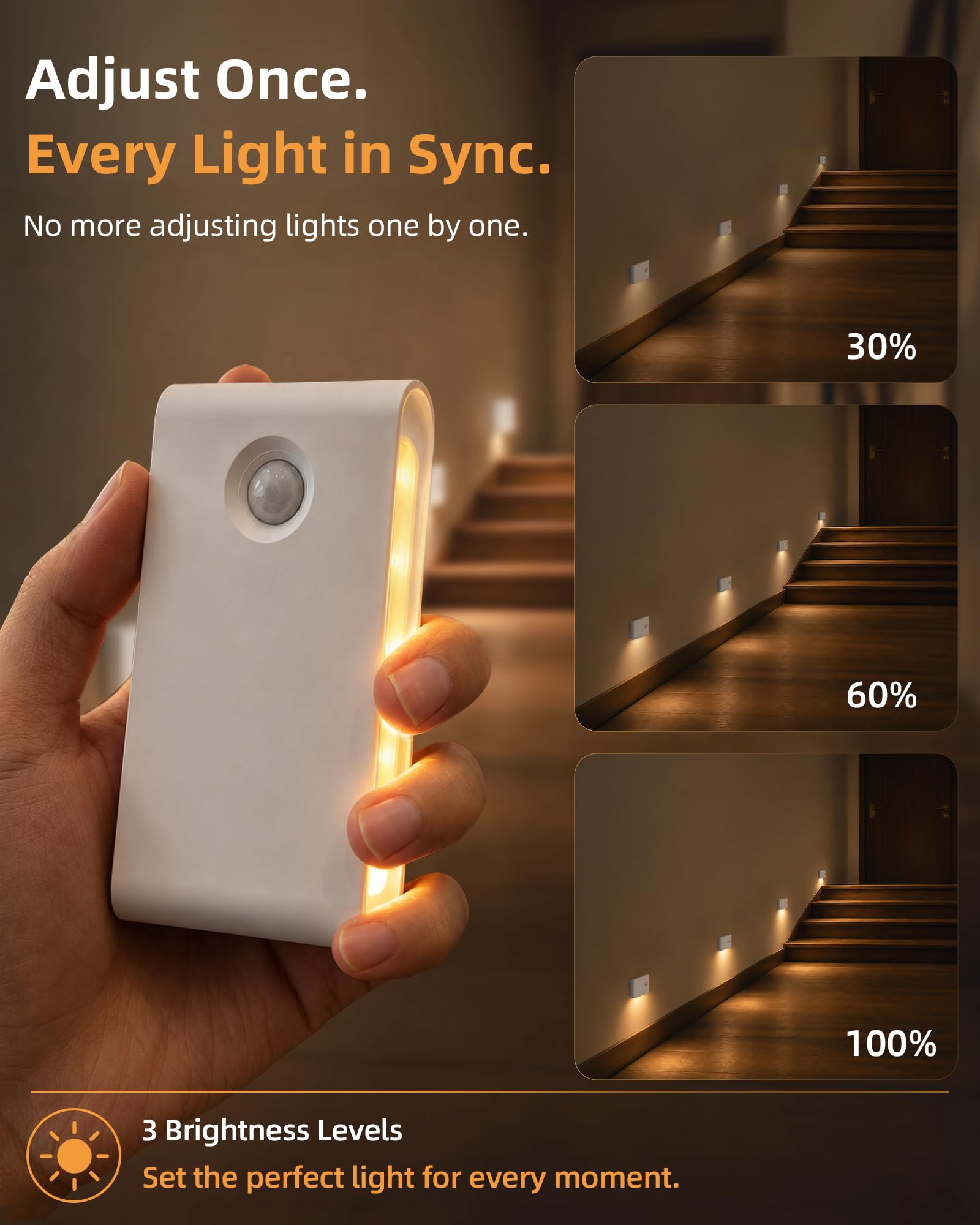 EZVALO portable nightlight on bedside table providing soft illumination for bedroom convenience