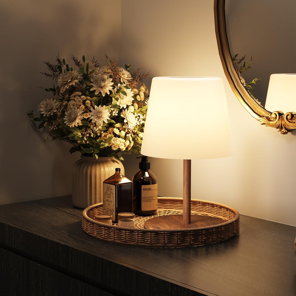 EZVALO front view lamp showing sleek design and easy placement for safer showers