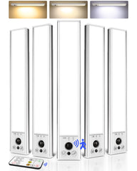 EZVALO front view of five 10-inch under-cabinet lights showing tidy installation