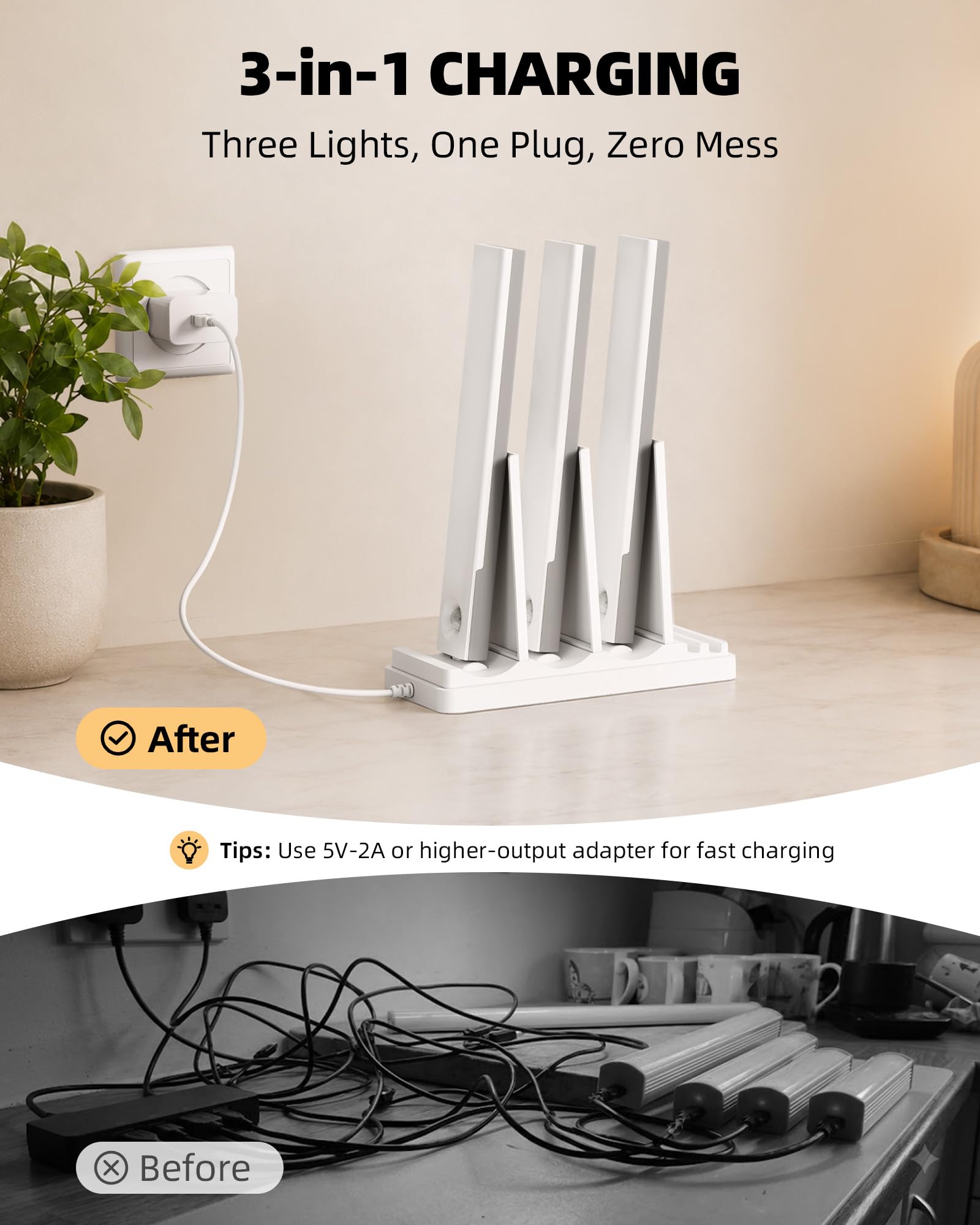 EZVALO remote control showing timer and brightness buttons for convenient control