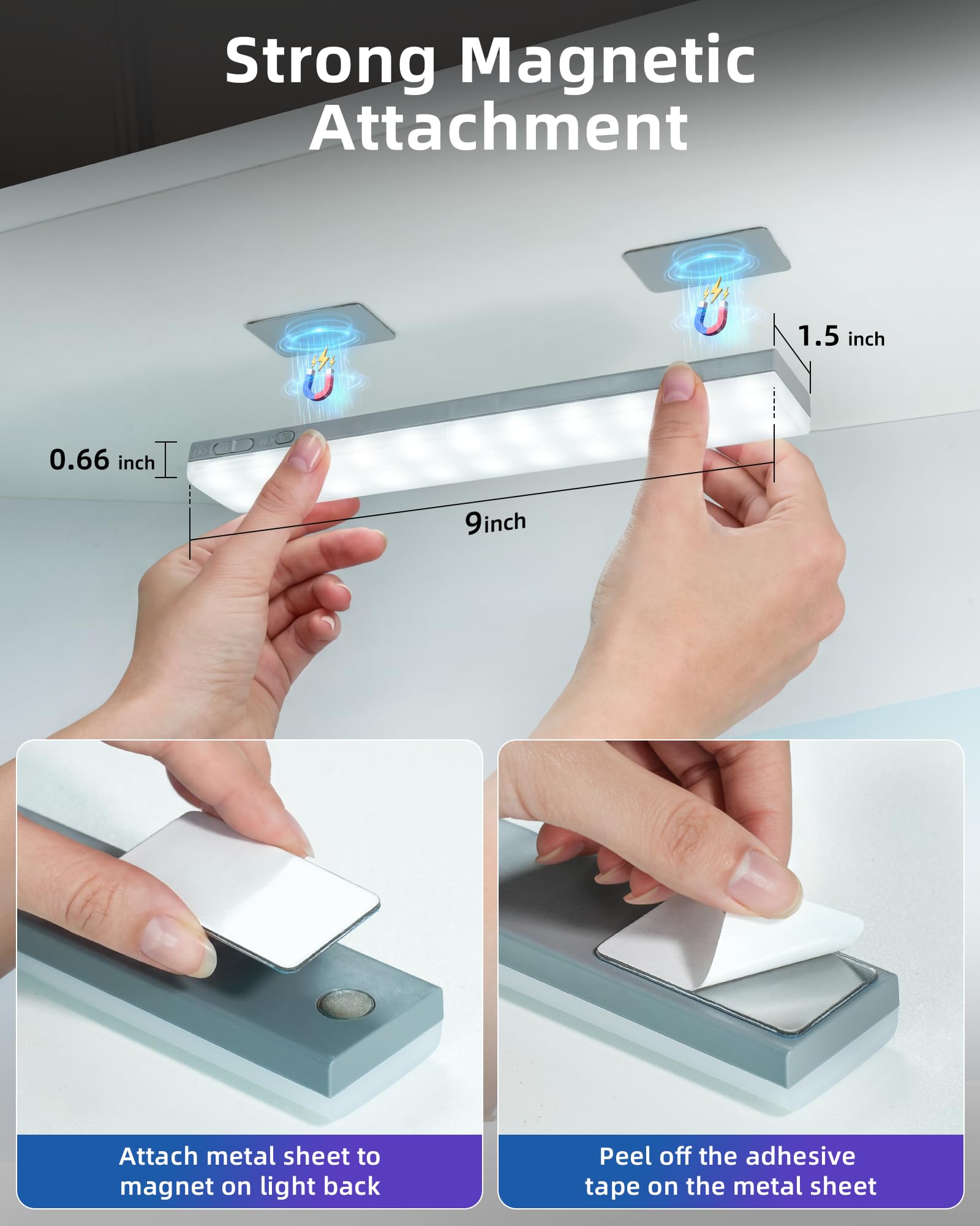 EZVALO held in hand for scale showing compact size and portable convenience