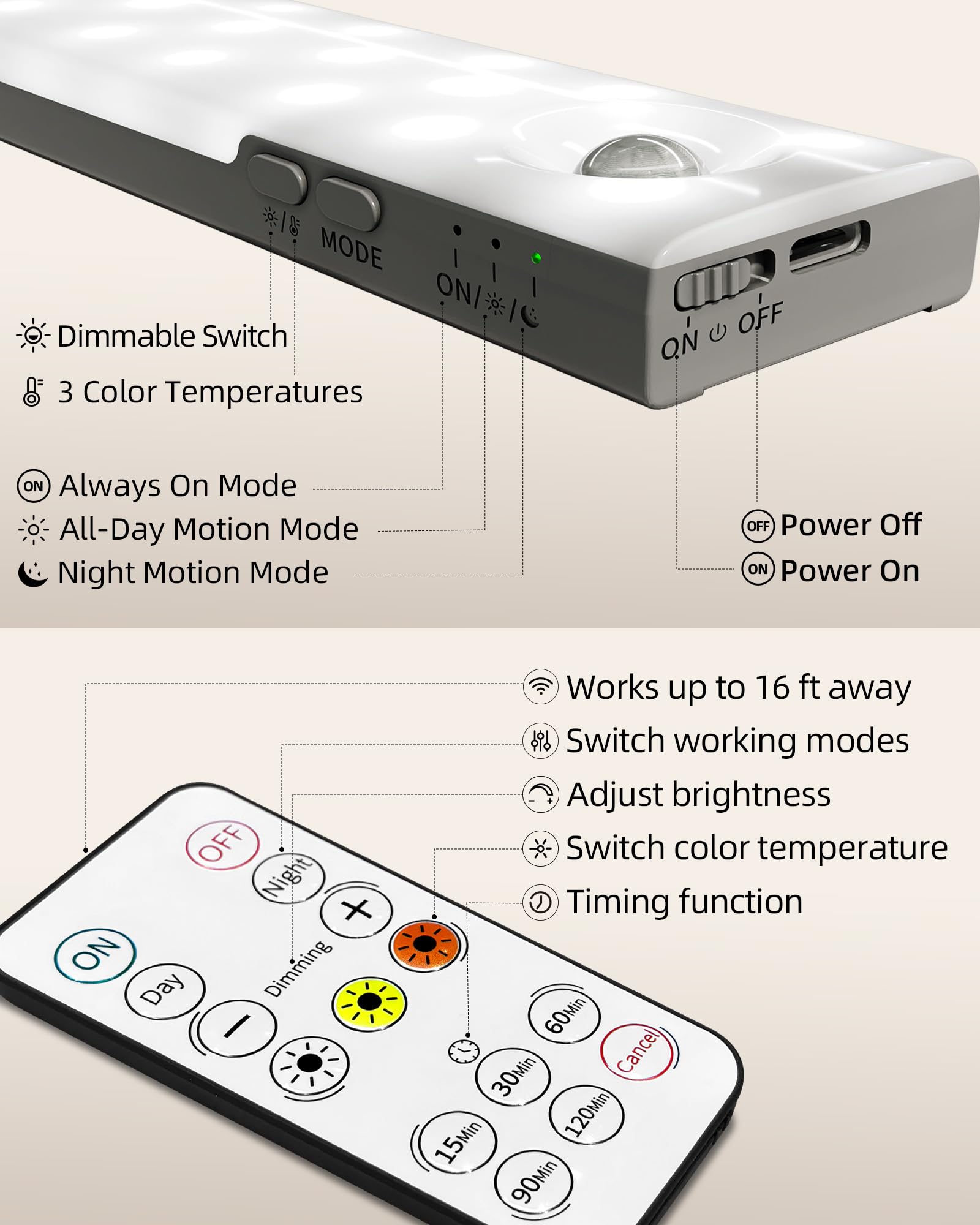 EZVALO light held in hand to show compact size and portable convenience
