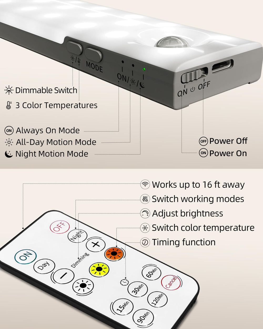 EZVALO light held in hand to show compact size and portable convenience