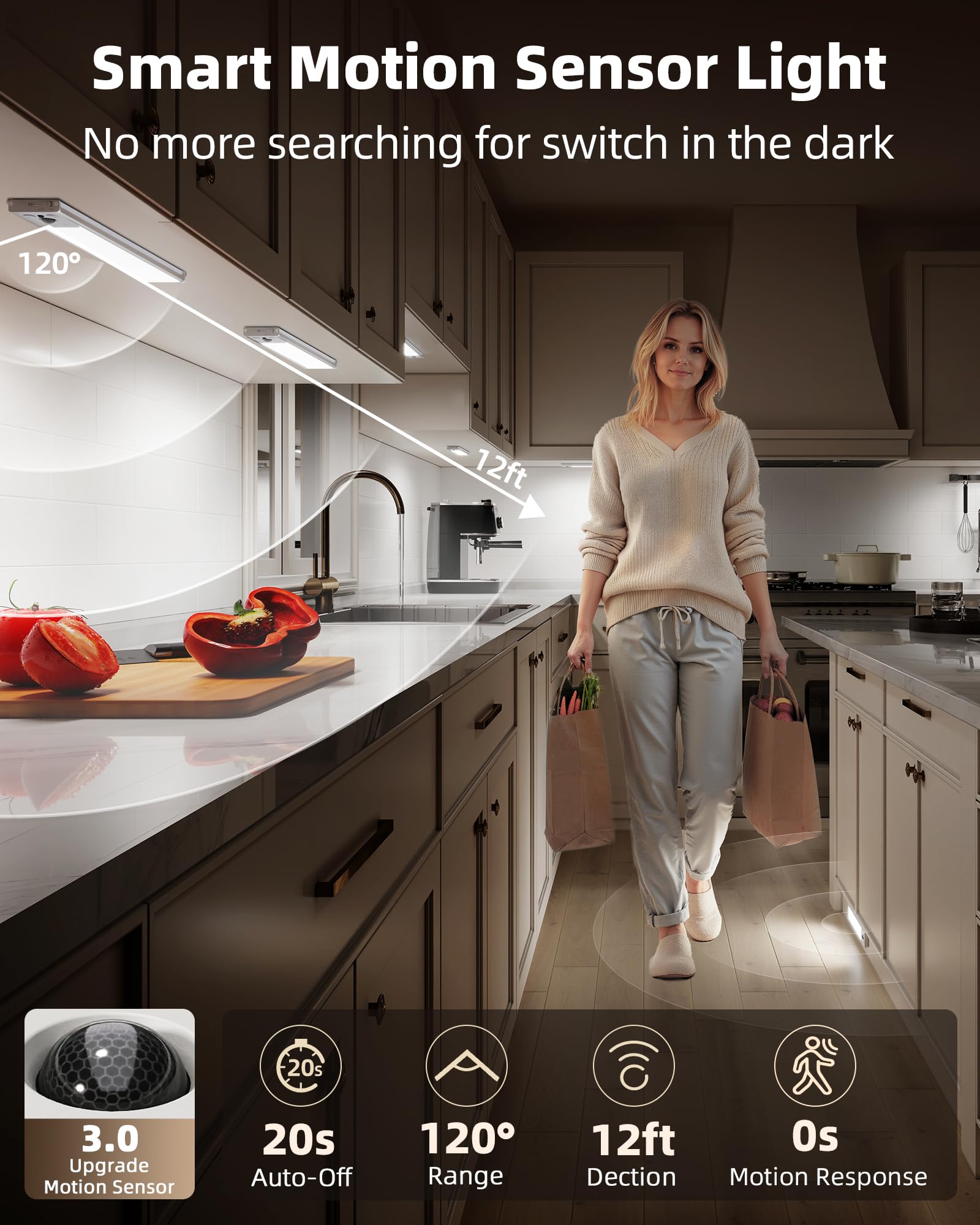 EZVALO LED strip texture showing uniform light output for better visibility