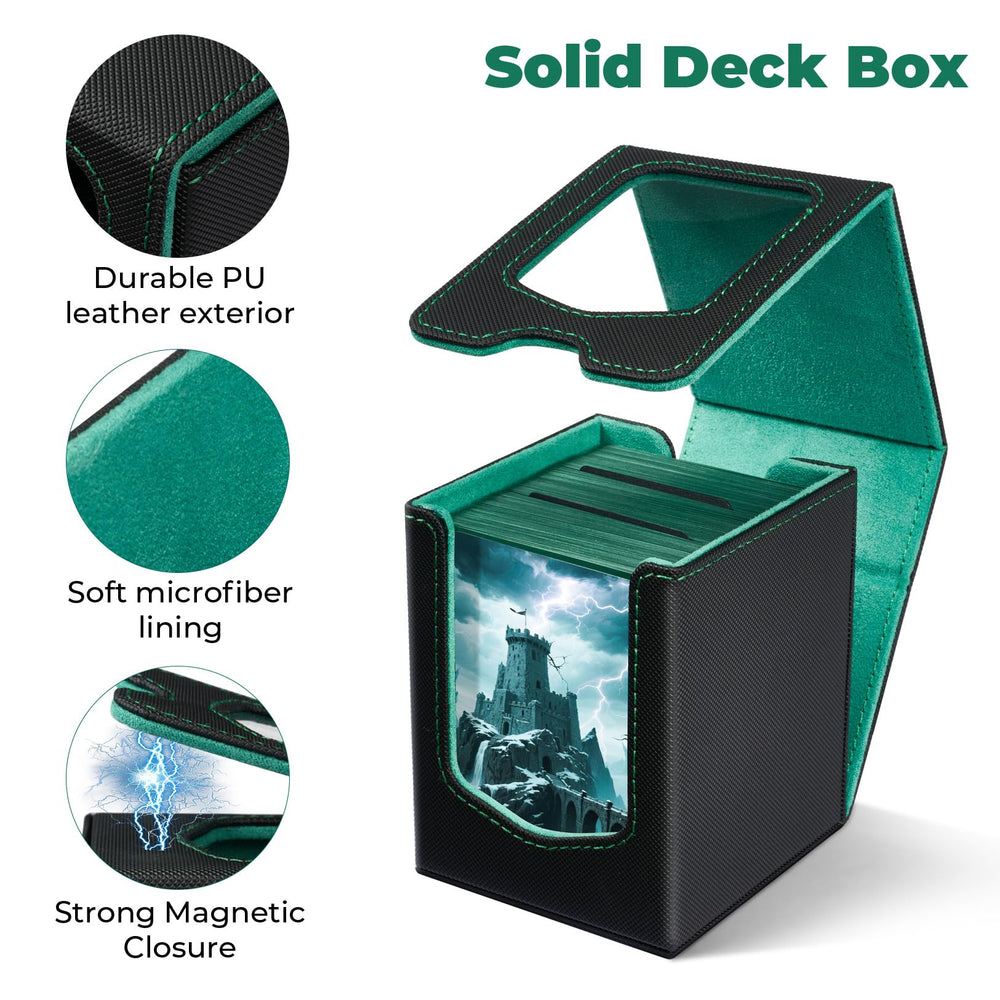 Fabmaker deck boxes in different colors offering personalization and easy deck differentiation