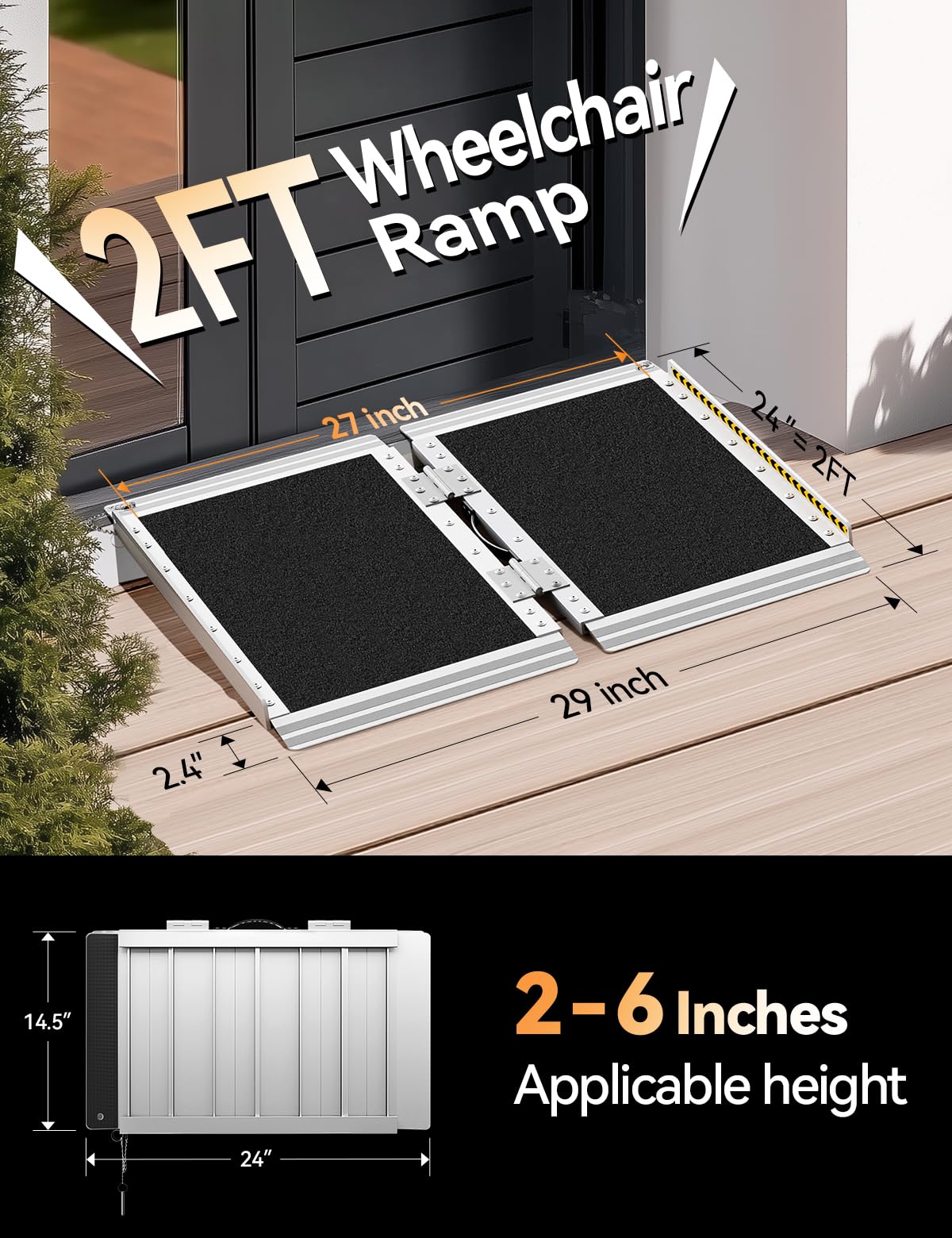 FACHNUO close-up of textured aluminum surface for firm non-slip traction