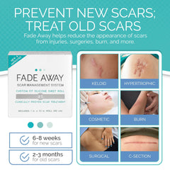 Fade Away applied to abdominal scar for discreet daily wear