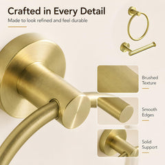FAIRGIA rotating towel ring detail demonstrating 180-degree pivot for easier access