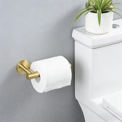 FAIRGIA toilet paper holder mounted horizontally showing roomy clearance for rolls