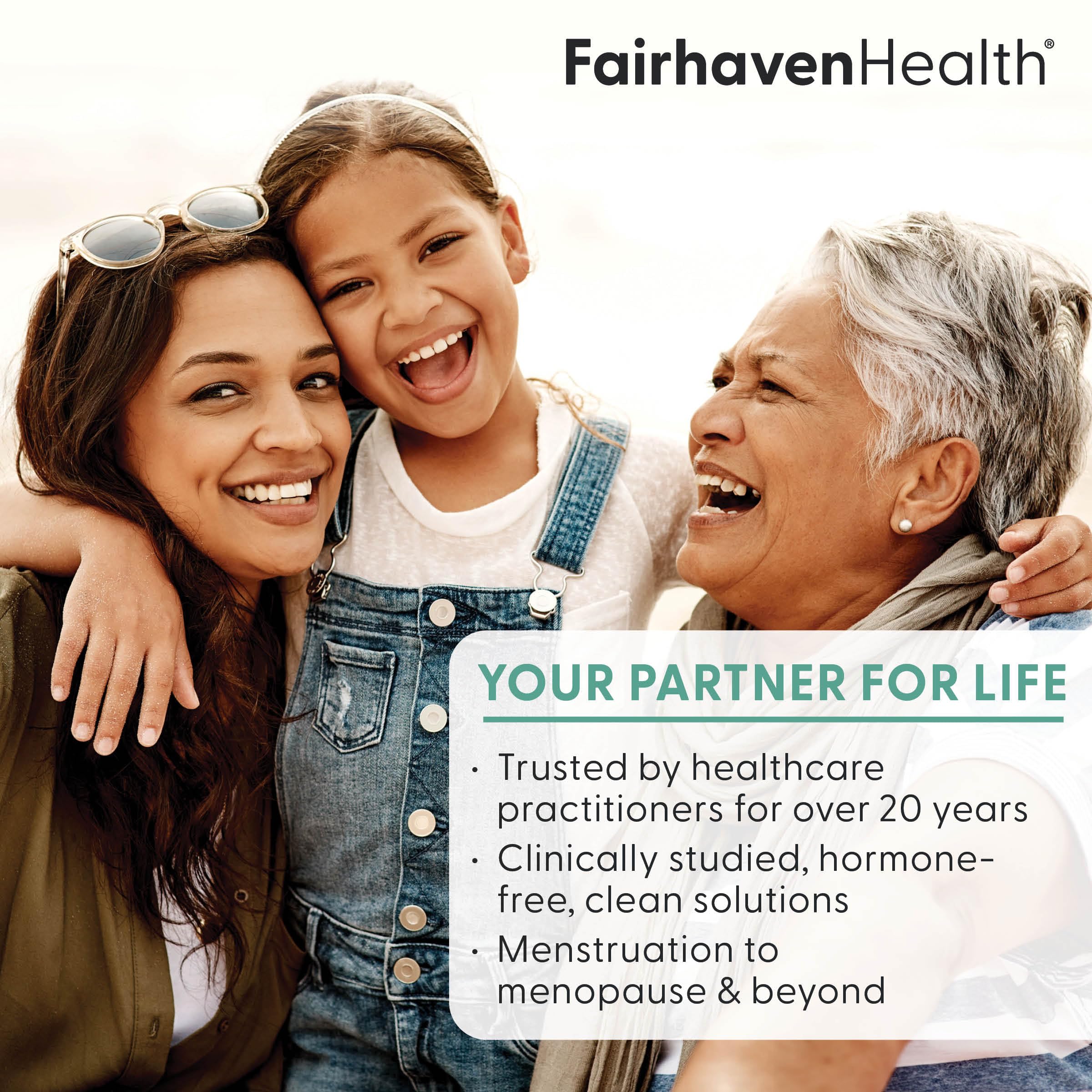 Fairhaven Health lifestyle scene with supplement supporting wellness routine