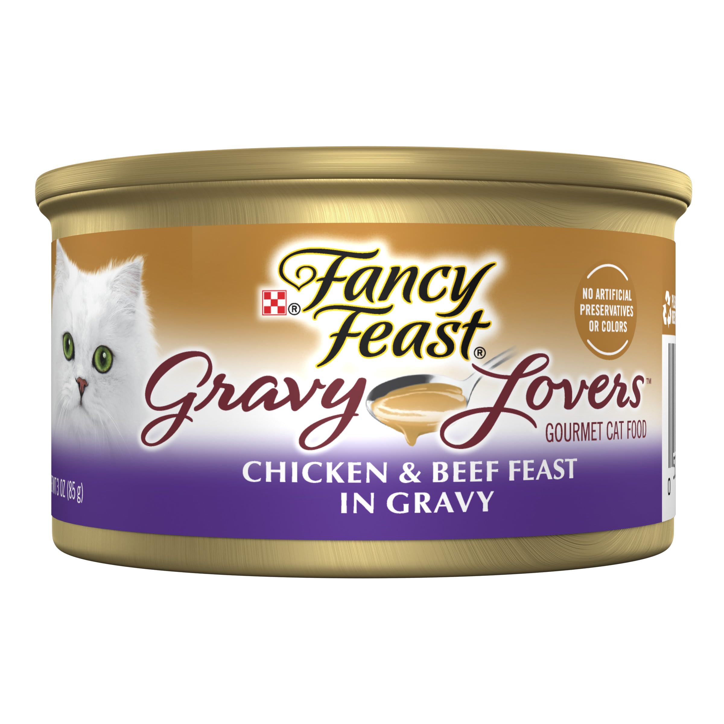 Fancy Feast front packaging showing brand and pack of 24 for easy selection