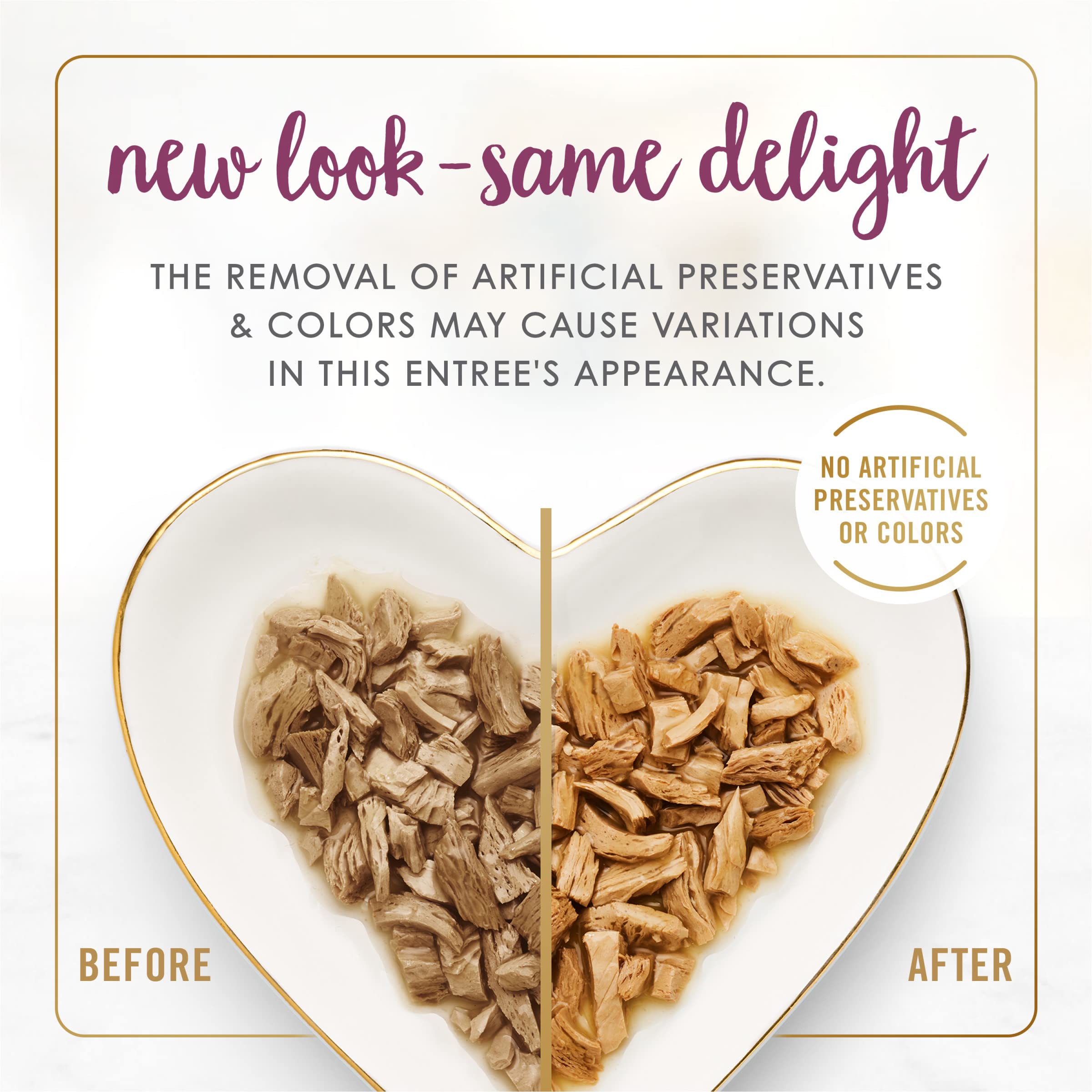 Fancy Feast open can with grilled chicken in gravy, enticing aroma benefit