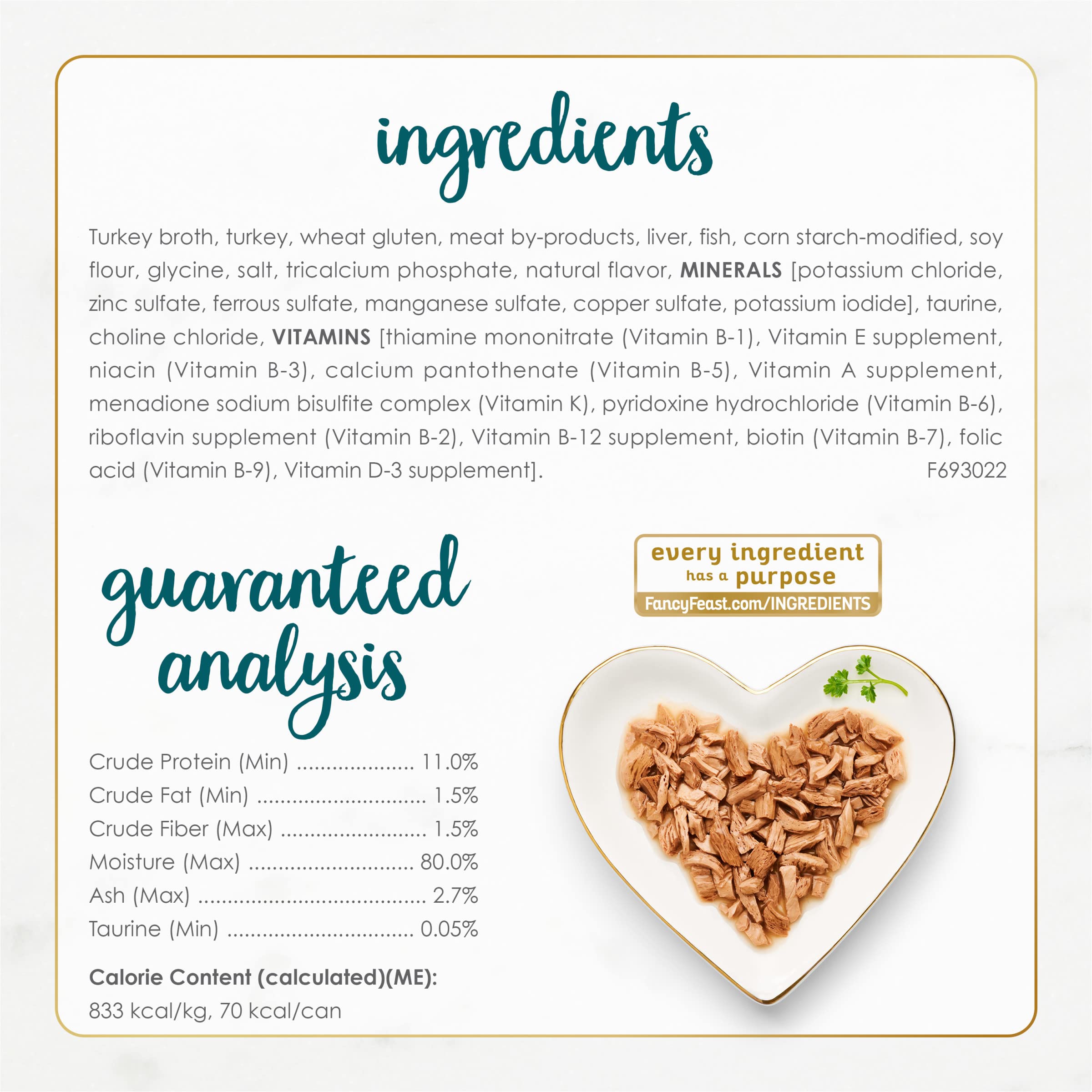 Fancy Feast stacked cans pack showing bulk supply and storage benefit