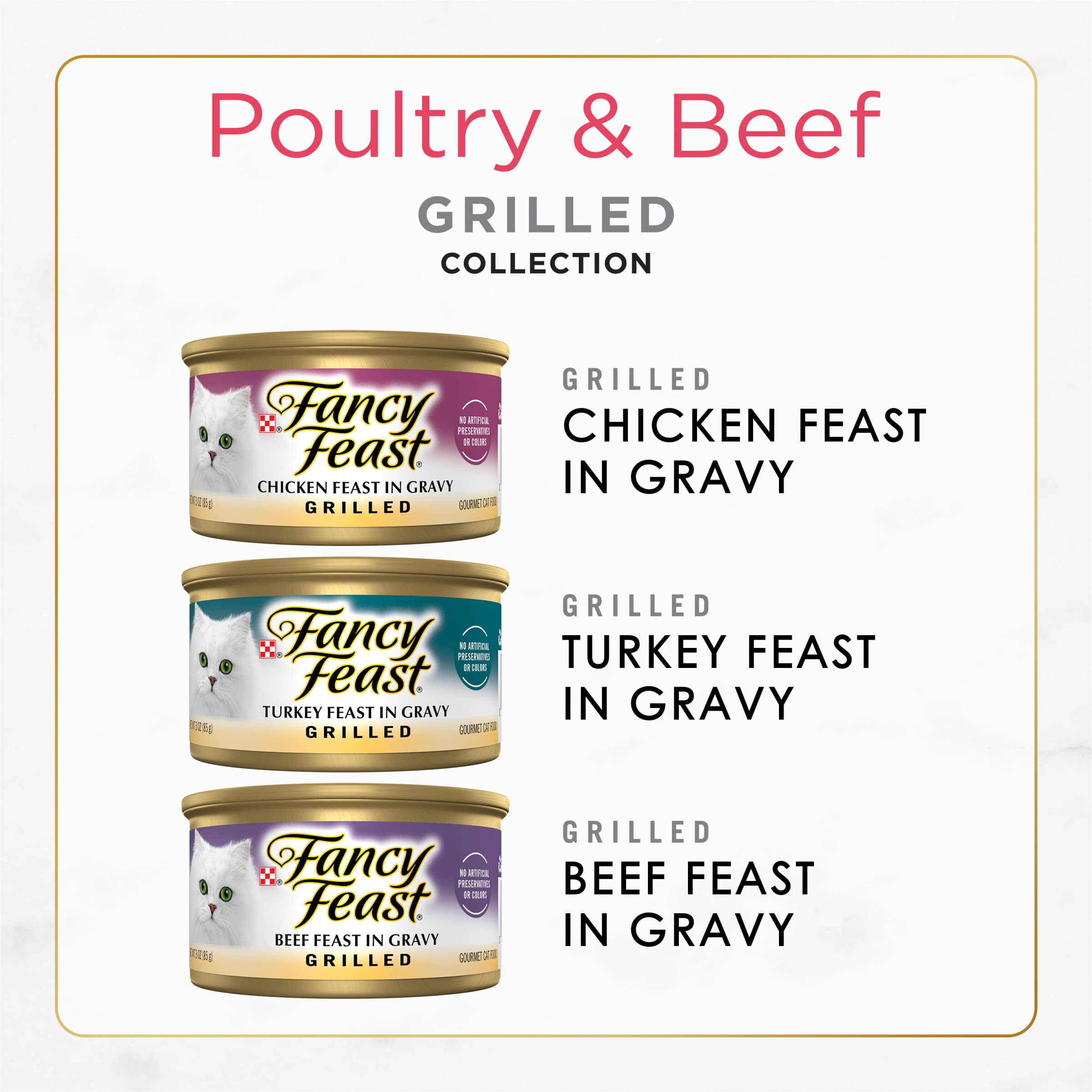 Fancy Feast grilled turkey close-up in gravy highlighting tender texture