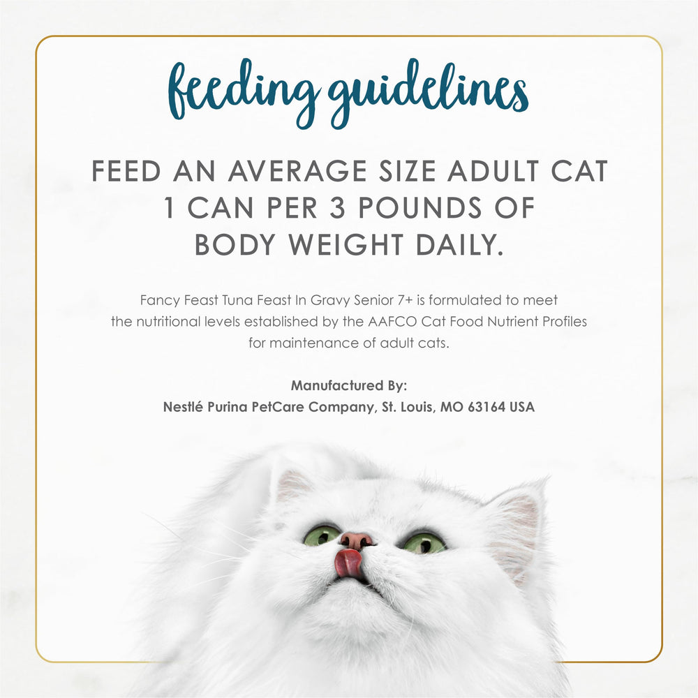 Fancy Feast label close-up listing ingredients and safety assurances