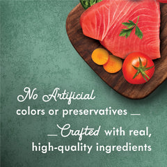 Fancy Feast ingredients display tuna spinach and carrots showing real ingredient appeal