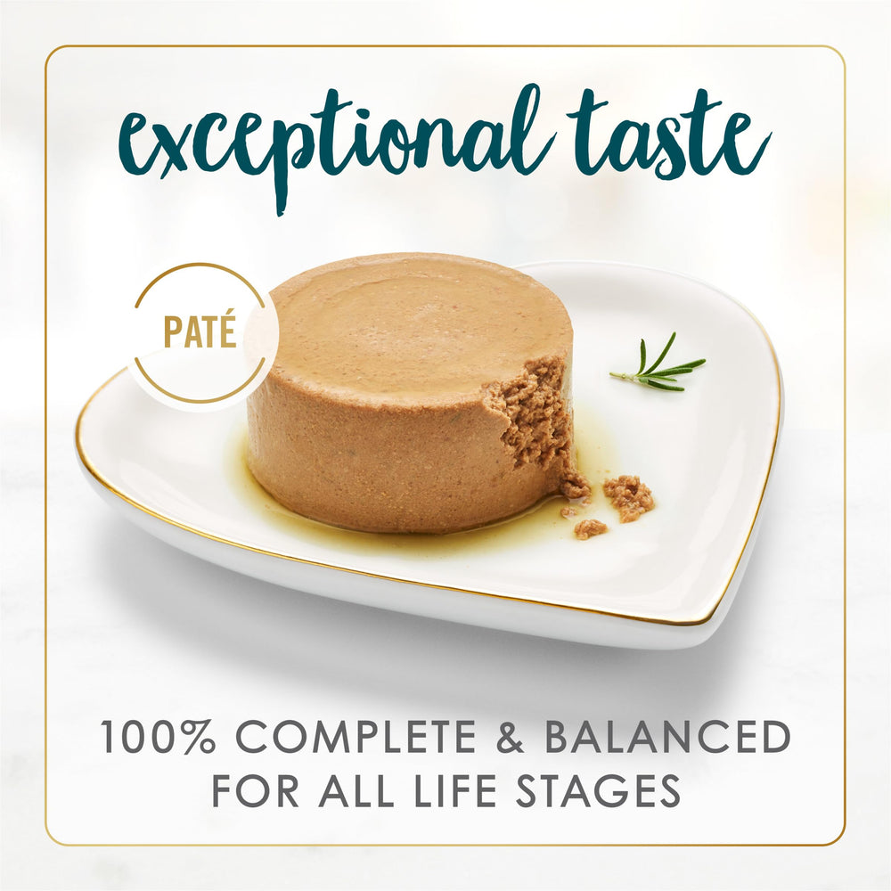 Fancy Feast open can showing smooth pate texture, easy-eat consistency for cats