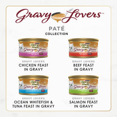 Fancy Feast pate in gravy close-up highlighting smooth texture and appetizing sheen