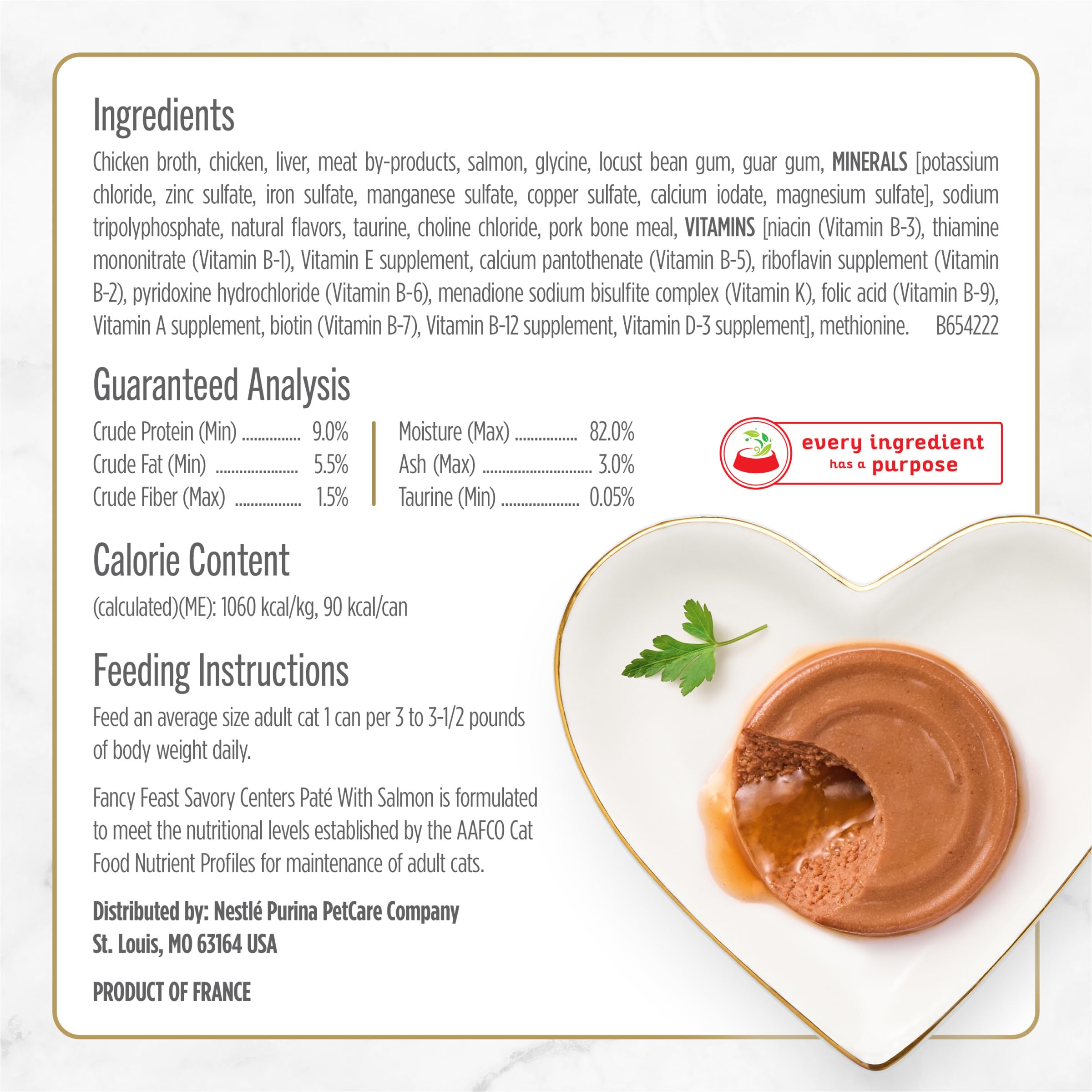Fancy Feast can beside a measuring spoon showing 3 oz single-serving size