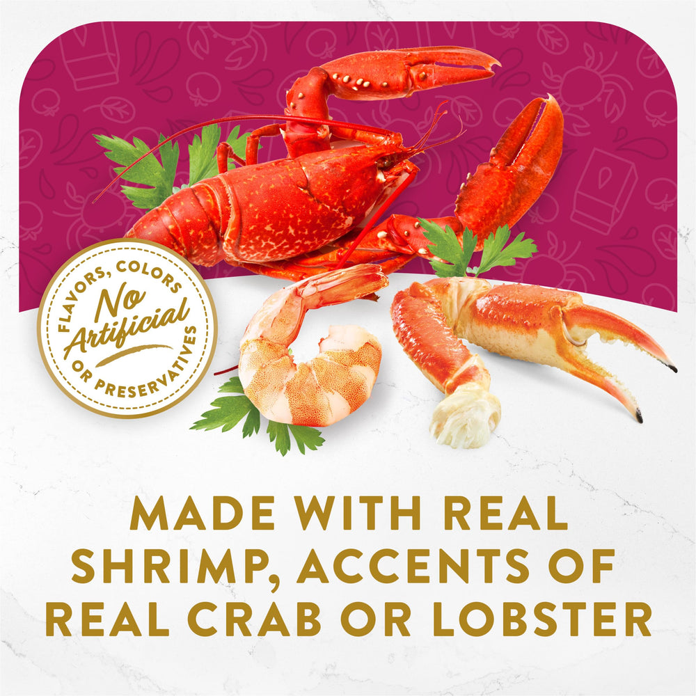 Fancy Feast visible seafood pieces detail highlighting real protein bits