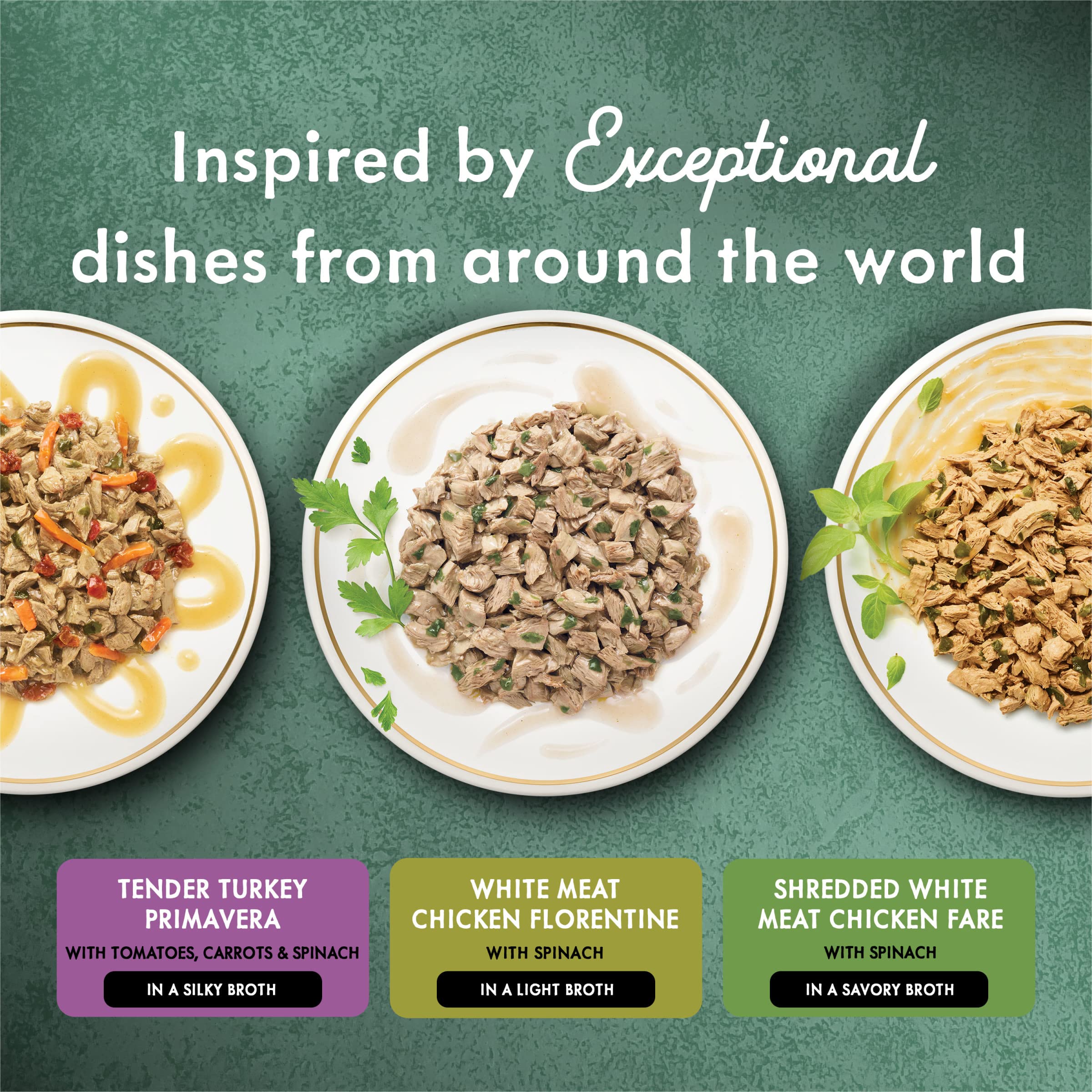 Fancy Feast shredded turkey close-up highlighting real poultry texture