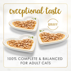 Fancy Feast close‑up of small tender bites showcasing texture appeal
