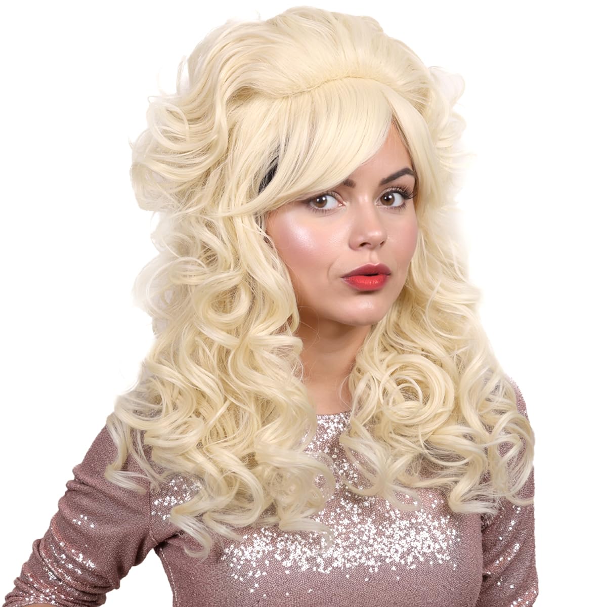 FantaLook wig on stand for clear scale and size comparison benefit