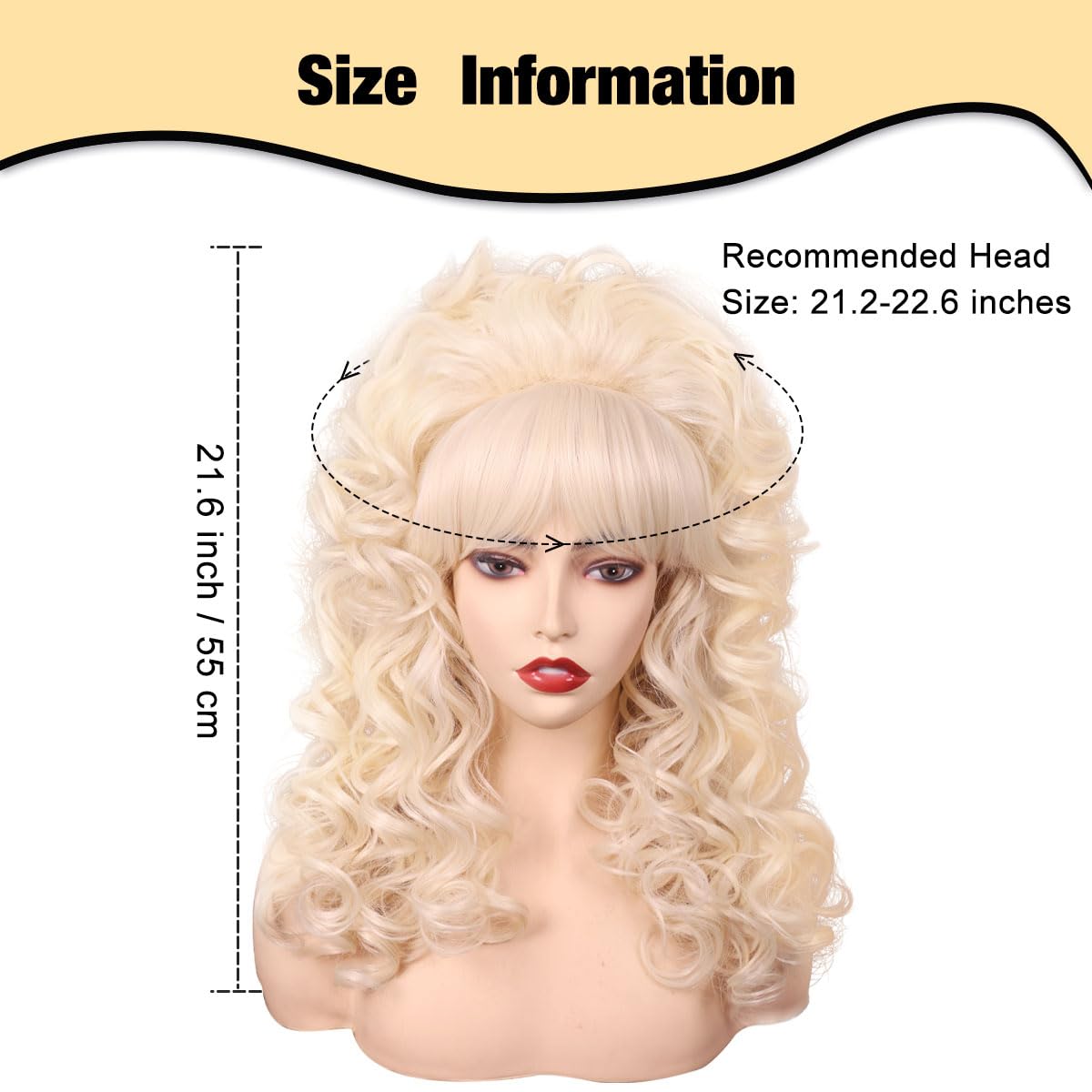 FantaLook side profile highlighting long ringlets for dramatic costume appeal