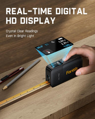 Fanttik A10 Pro digital tape detail displaying short-range measuring convenience