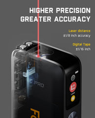 Fanttik A10 Pro laser measuring a room distance for fast long-range accuracy