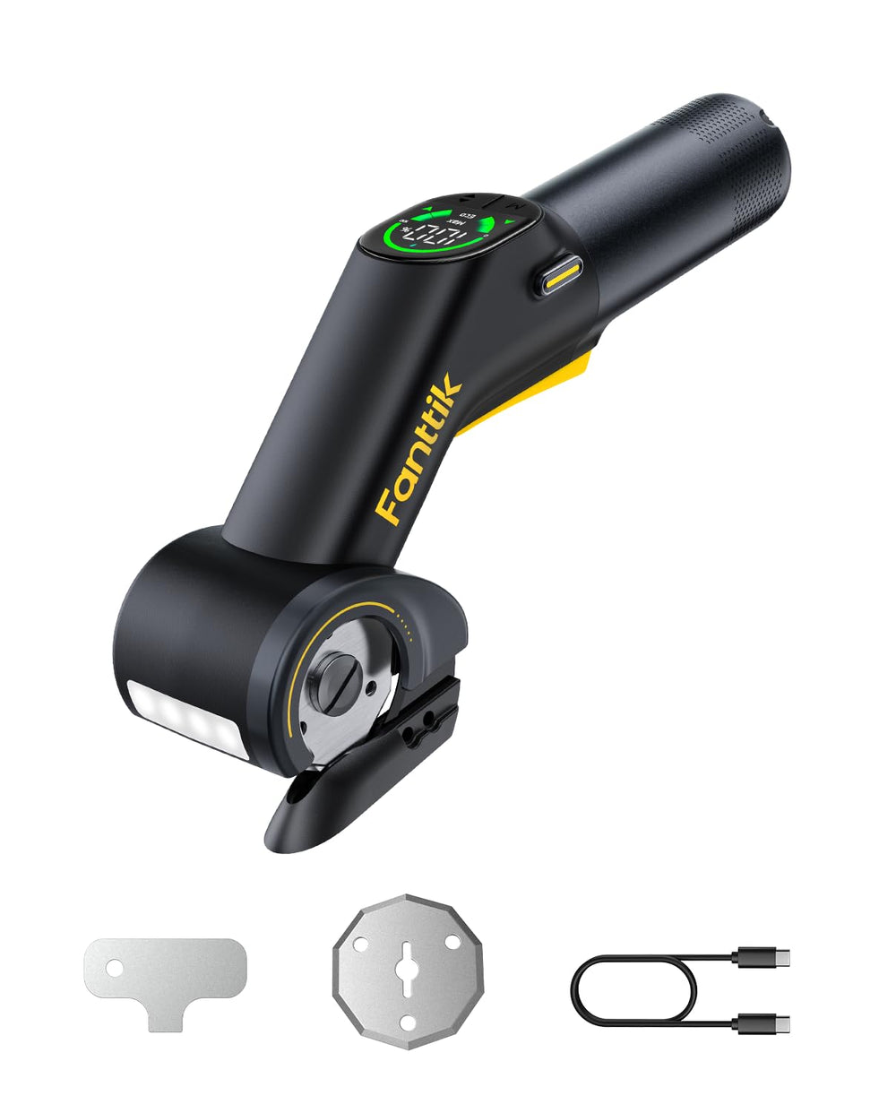 Fanttik C10 Pro front view showing compact cordless cutter for faster packing