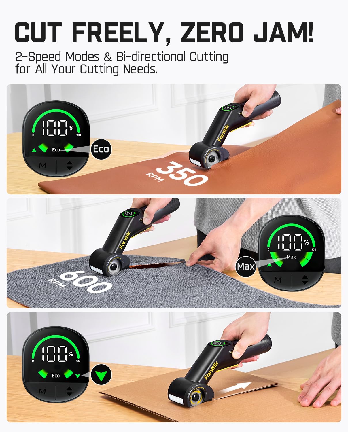 Fanttik C10 Pro held in hand to show scale and comfortable ergonomic control