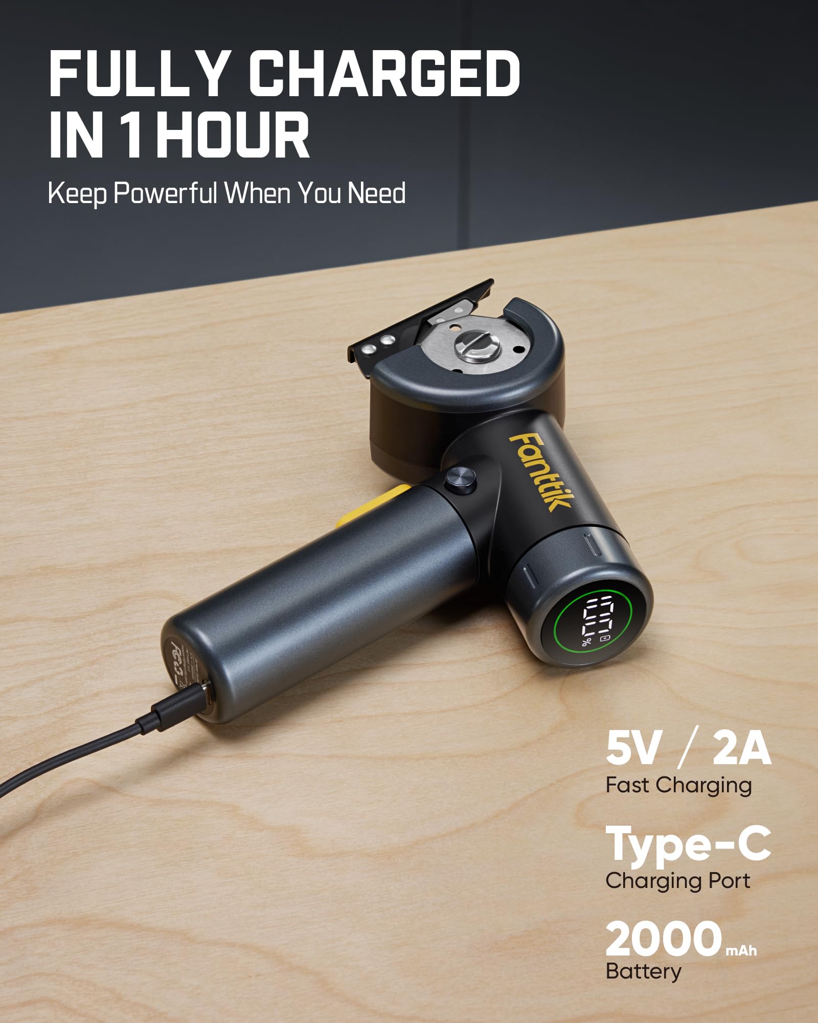 Fanttik C8 Nano with spare blades and charger to demonstrate included accessories and readiness