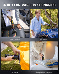 Fanttik in use cleaning a car seat, removing crumbs and pet hair efficiently