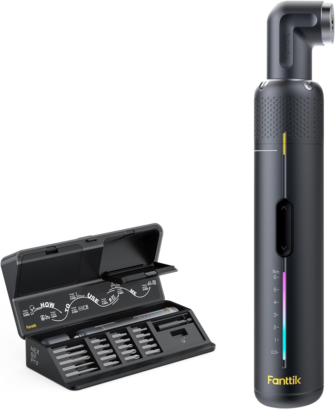 Fanttik S2 Pro front view showing sleek space grey finish and ergonomic grip for comfortable use