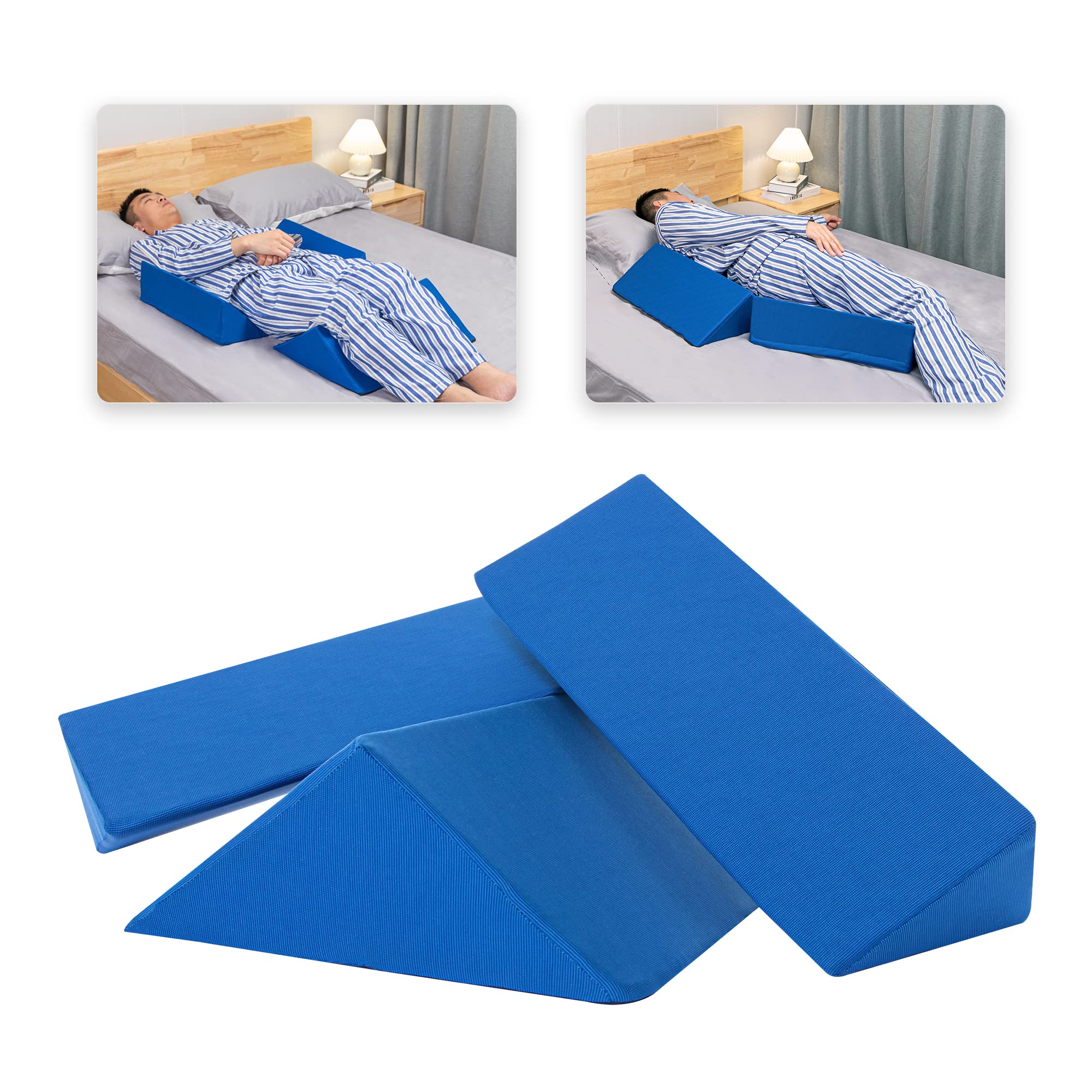 Fanwer front view of three-piece wedge set showing compact packaging and benefits